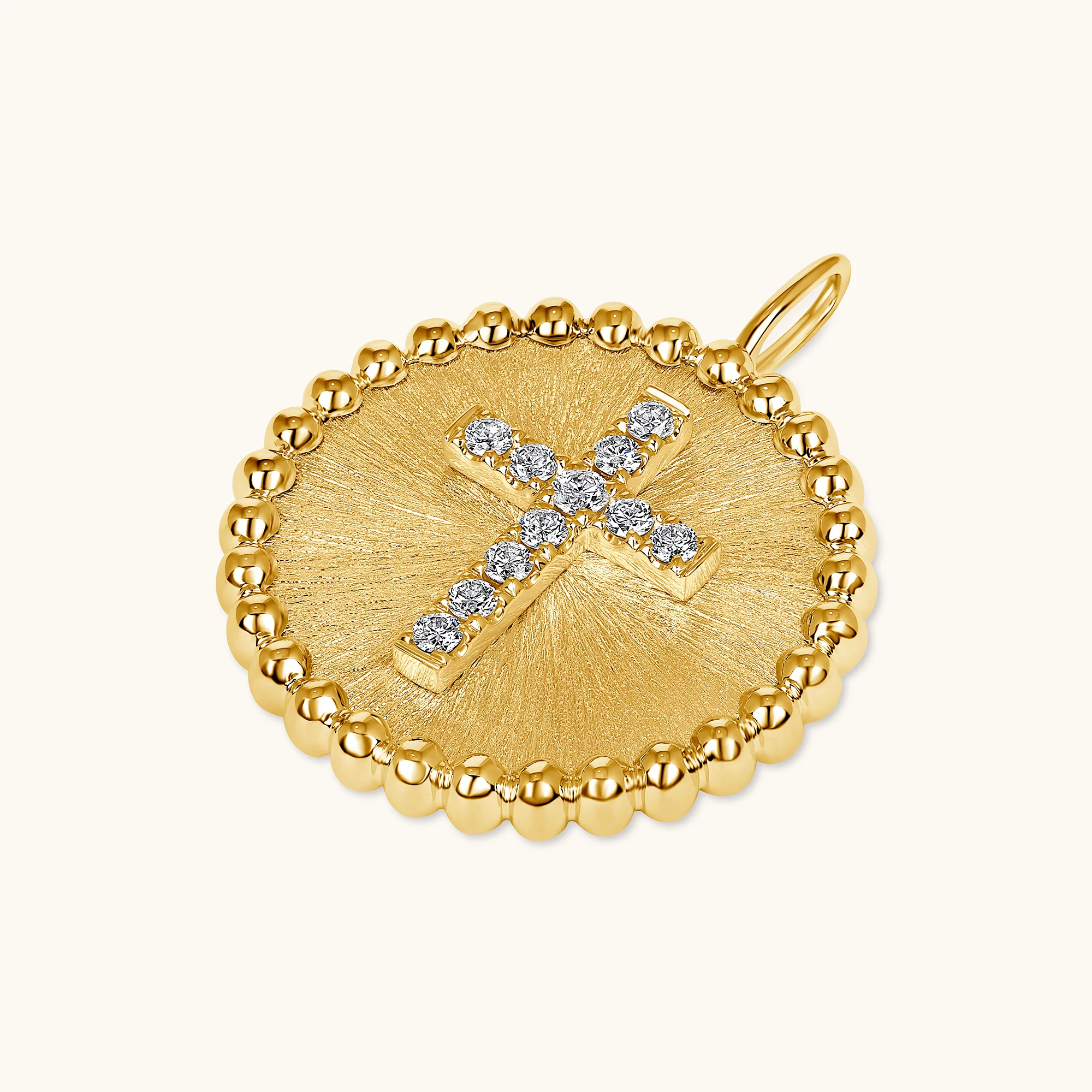 Cross Diamond Coin Pendant - Image 3