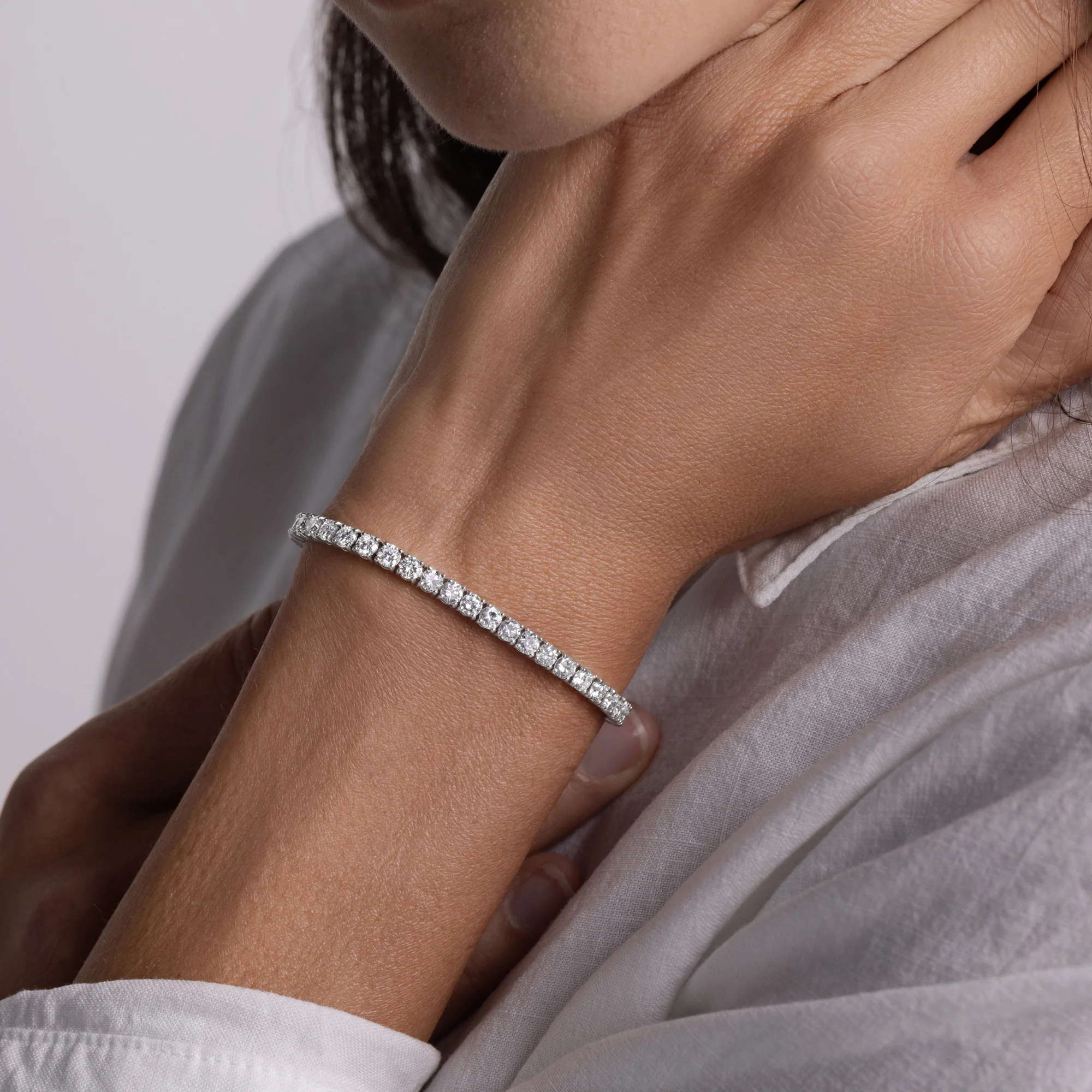 Lab Grown Diamond Tennis Bracelet - Image 3