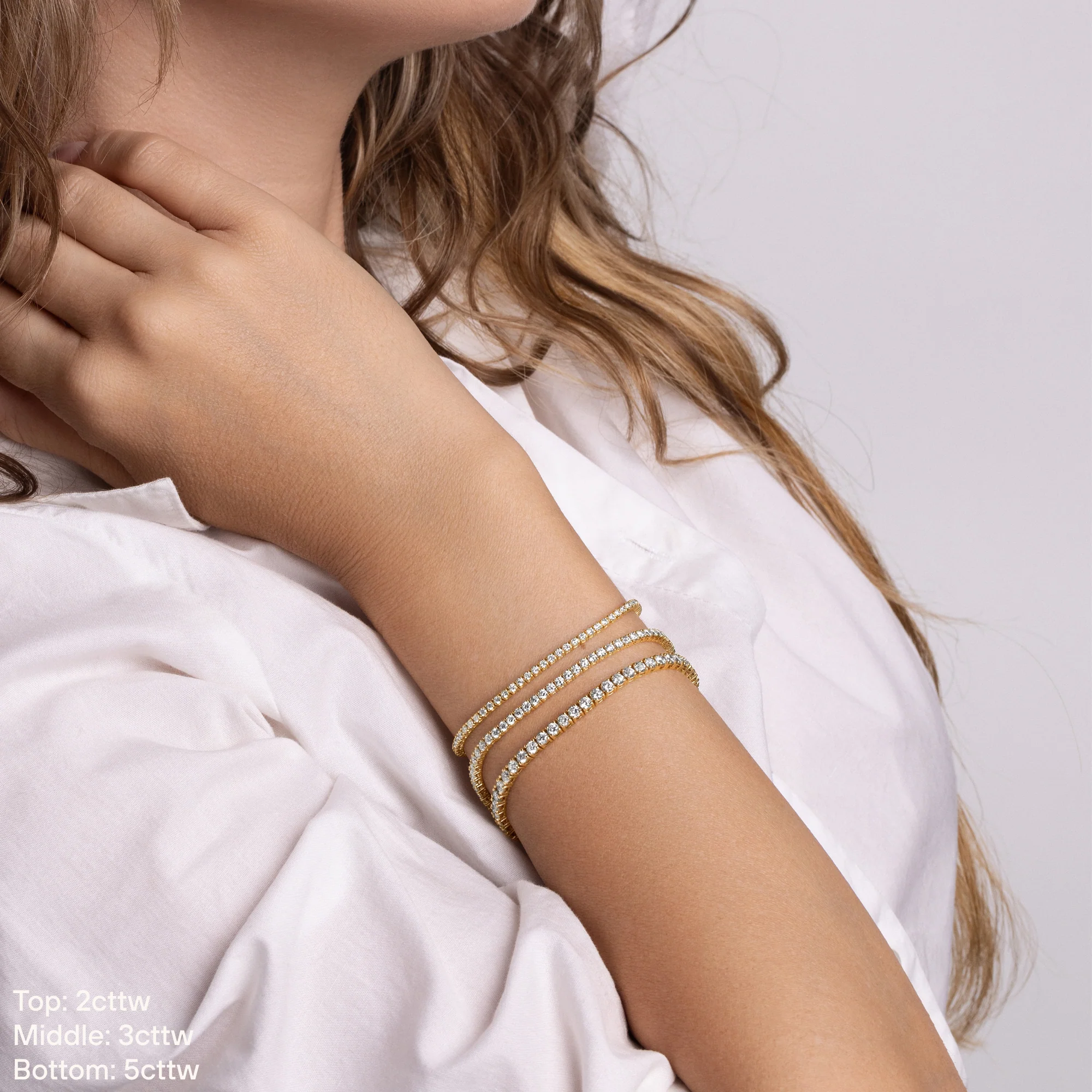 Lab Grown Diamond Tennis Bracelet - Image 6