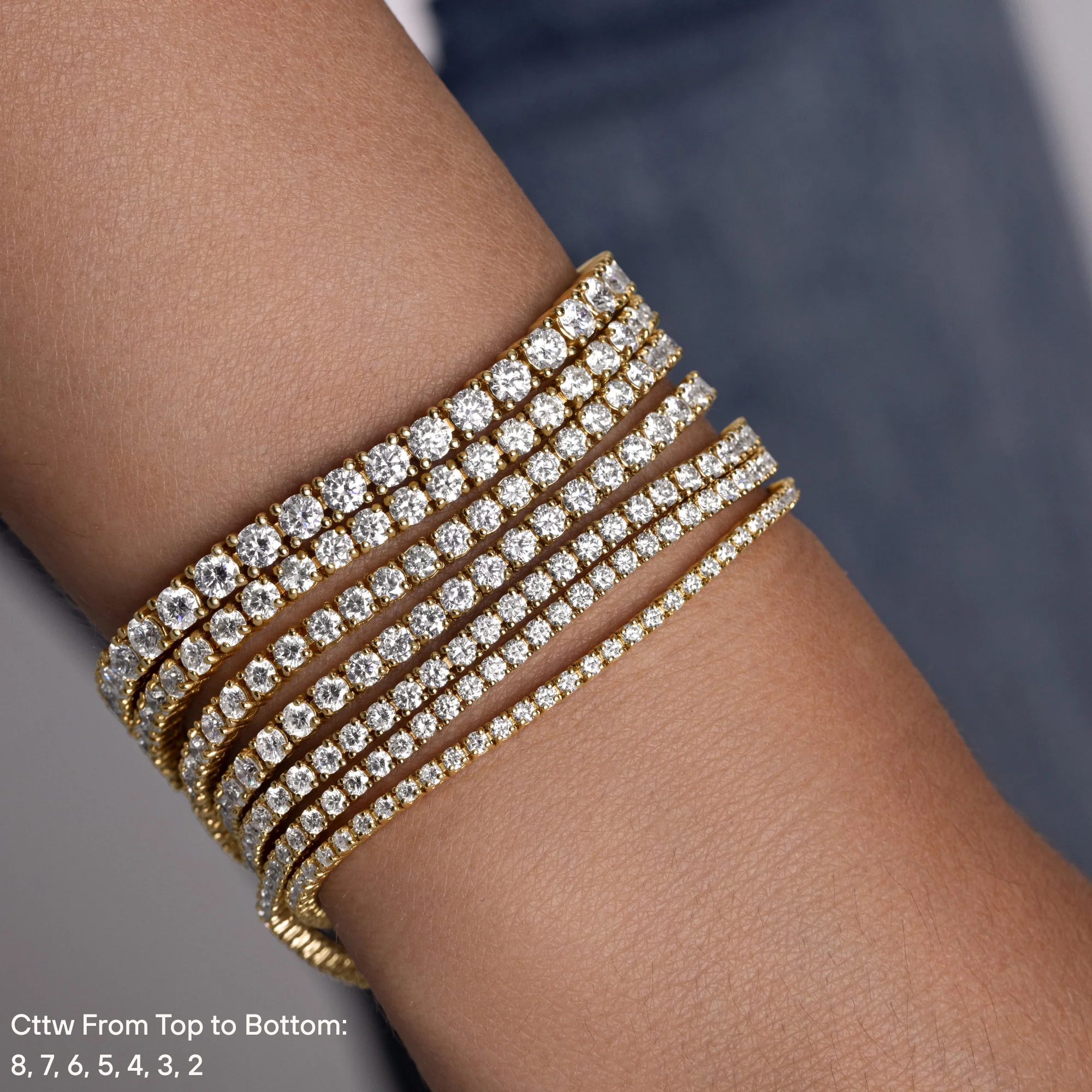 Lab Grown Diamond Tennis Bracelet - Image 8