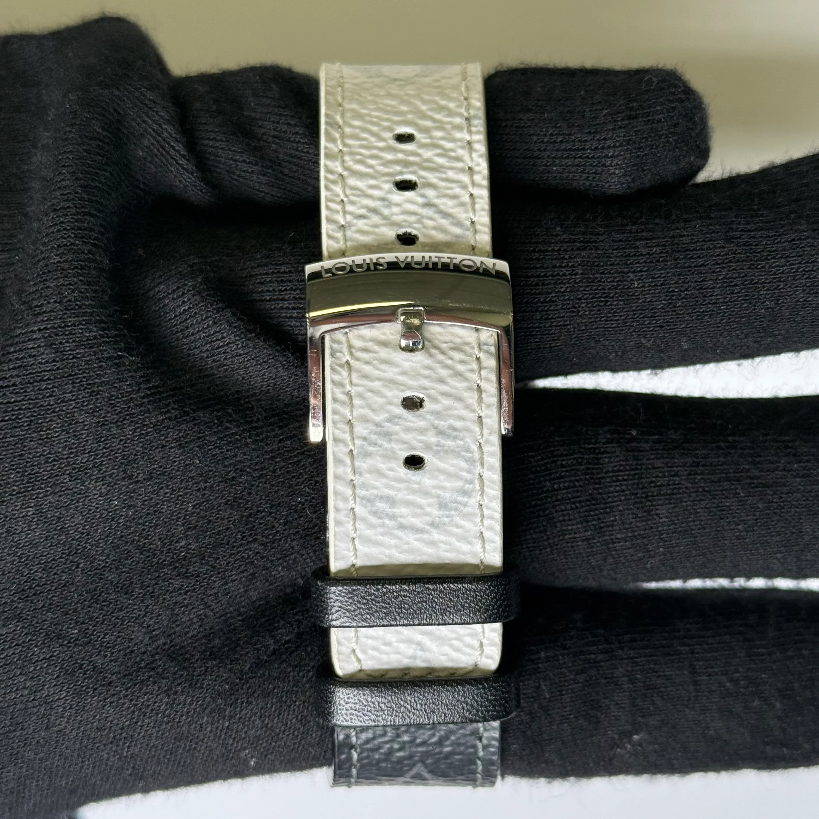 Louis Vuitton Tambour 39mm Black Rainbow X Dial Watch Ref# QA113 - Image 4