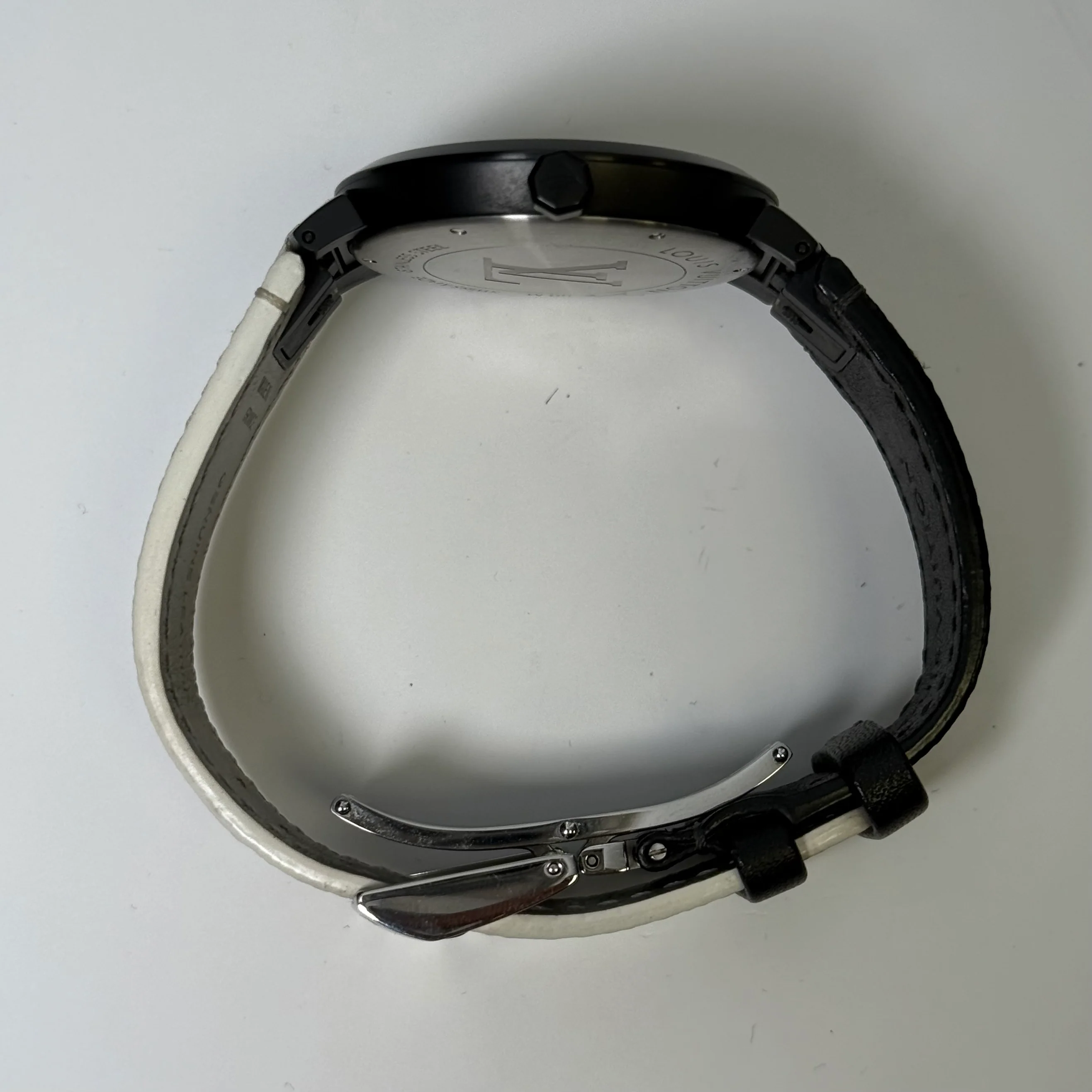 Louis Vuitton Tambour 39mm Black Rainbow X Dial Watch Ref# QA113 - Image 5