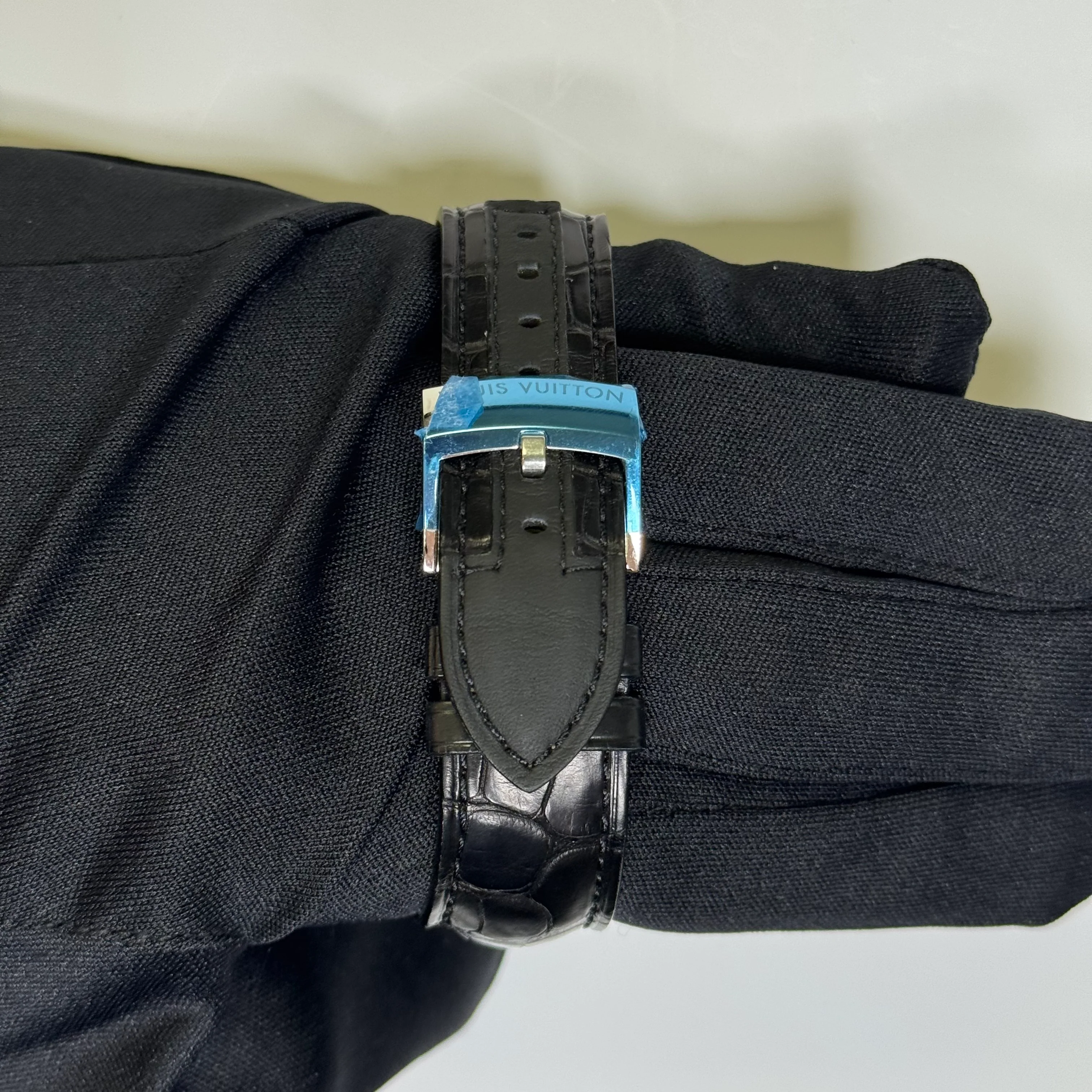 Louis Vuitton Tambour 44mm Black Dial Watch Ref# Q102B - Image 4