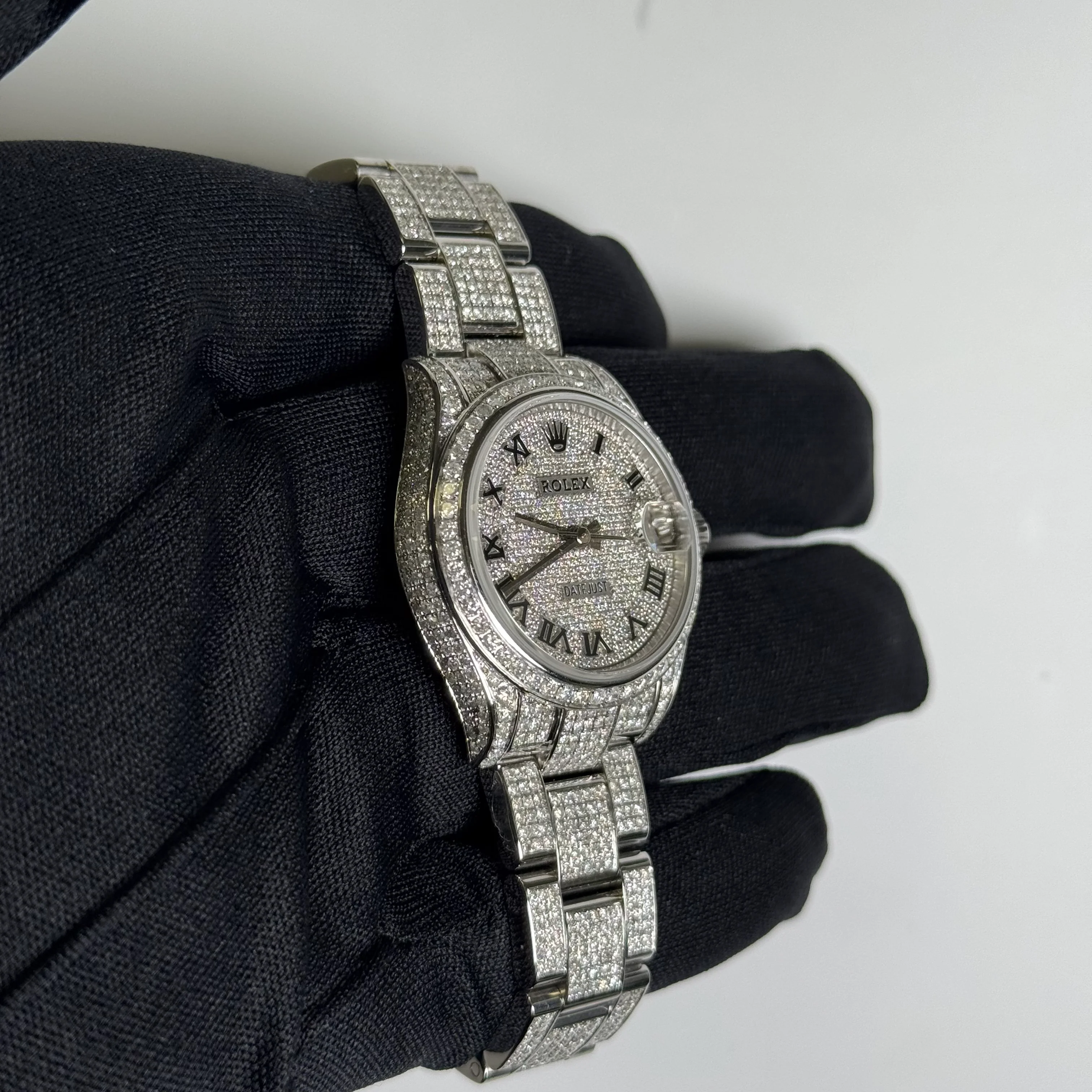 Rolex Datejust 31mm Custom Iced Out Dial Watch Ref# 278240 - Image 3