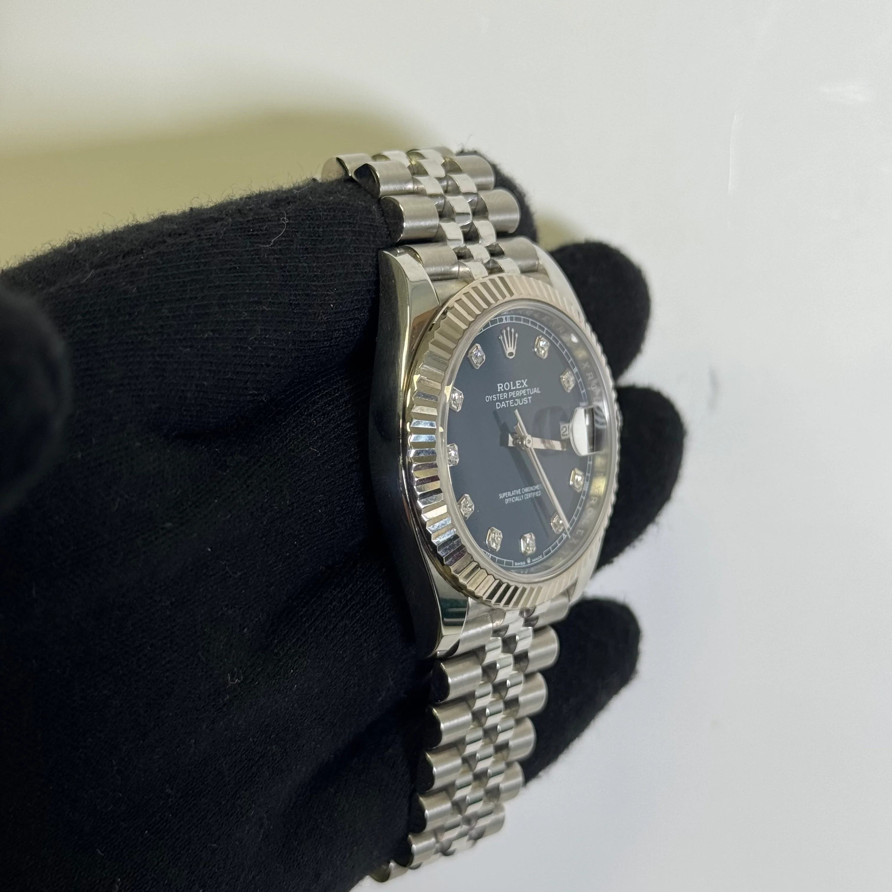 Rolex Datejust 41mm Blue Dial Watch Ref# 126334 - Image 3