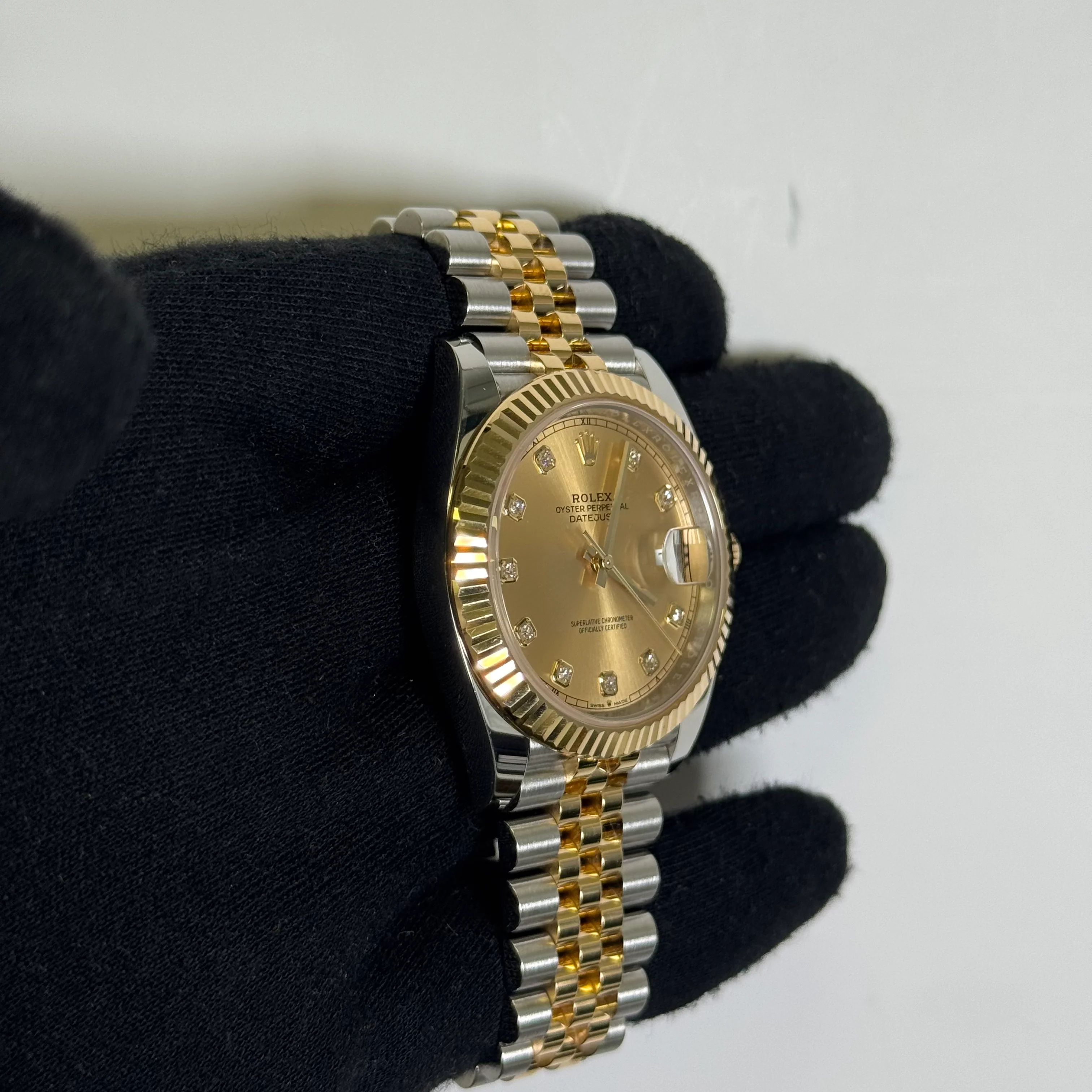 Rolex Datejust 41mm Champagne Dial Watch Ref# 126333 - Image 3