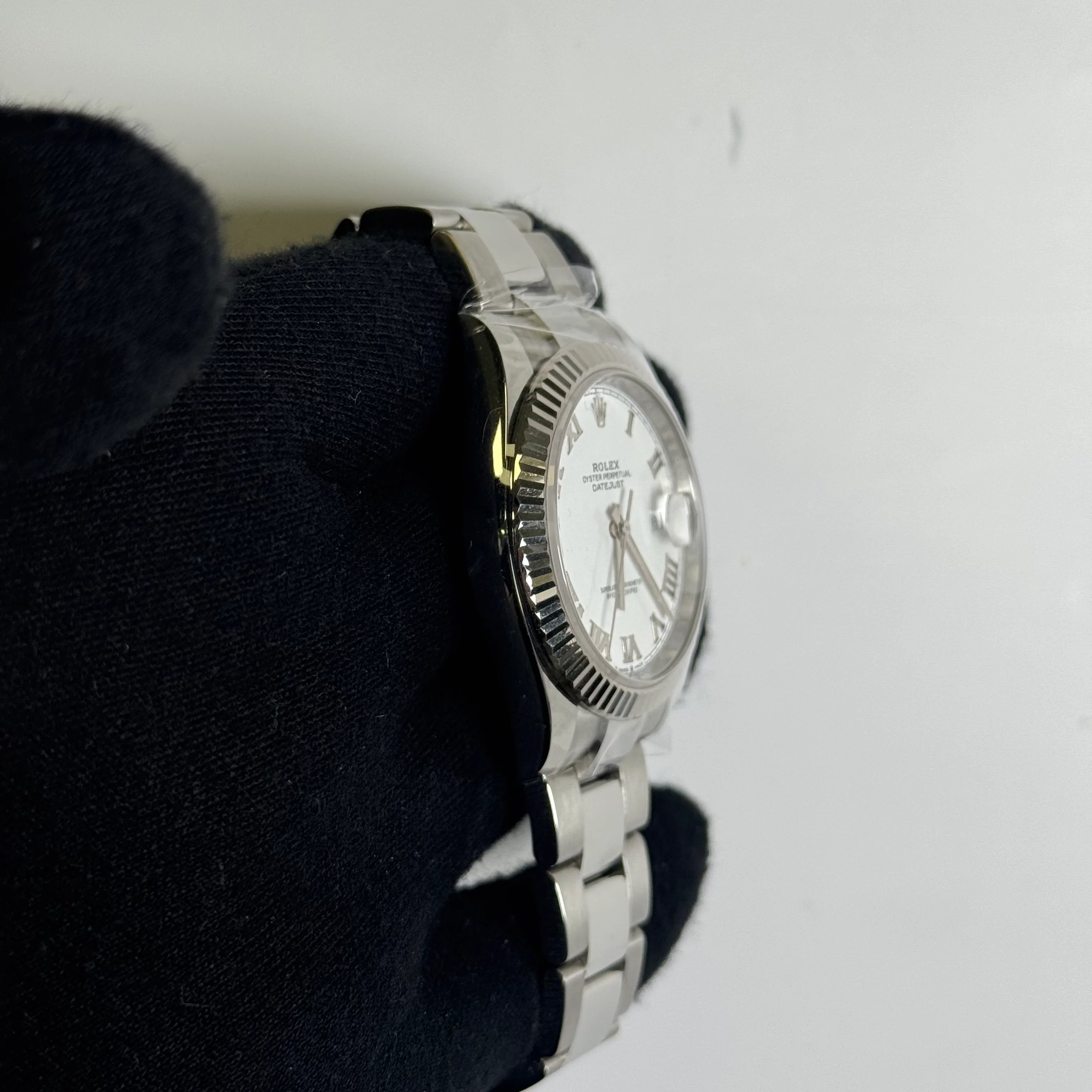 Rolex Datejust 41mm White Roman Dial Watch Ref# 126334 - Image 3