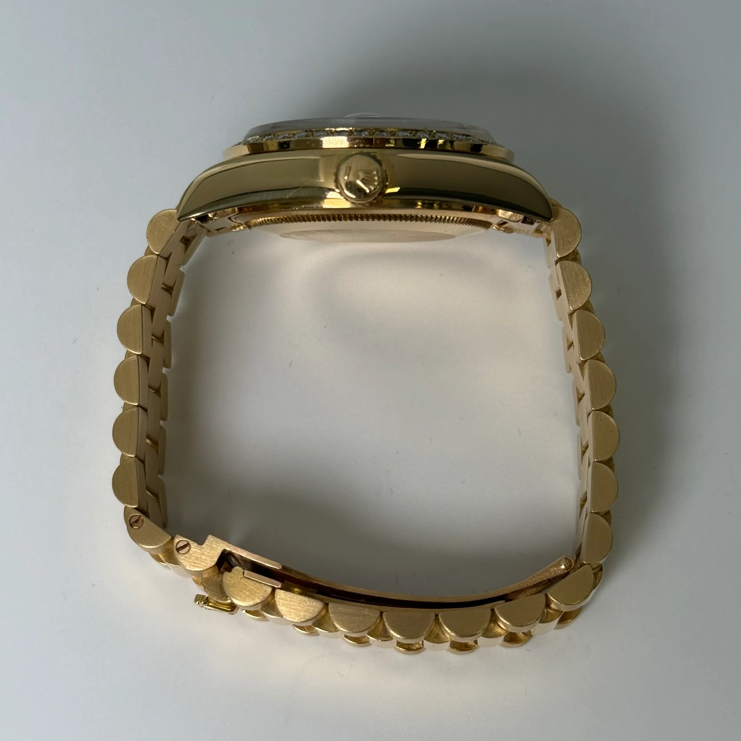 Rolex Day-Date 36mm Champagne Diamond Dial Watch Ref# 18048 - Image 5