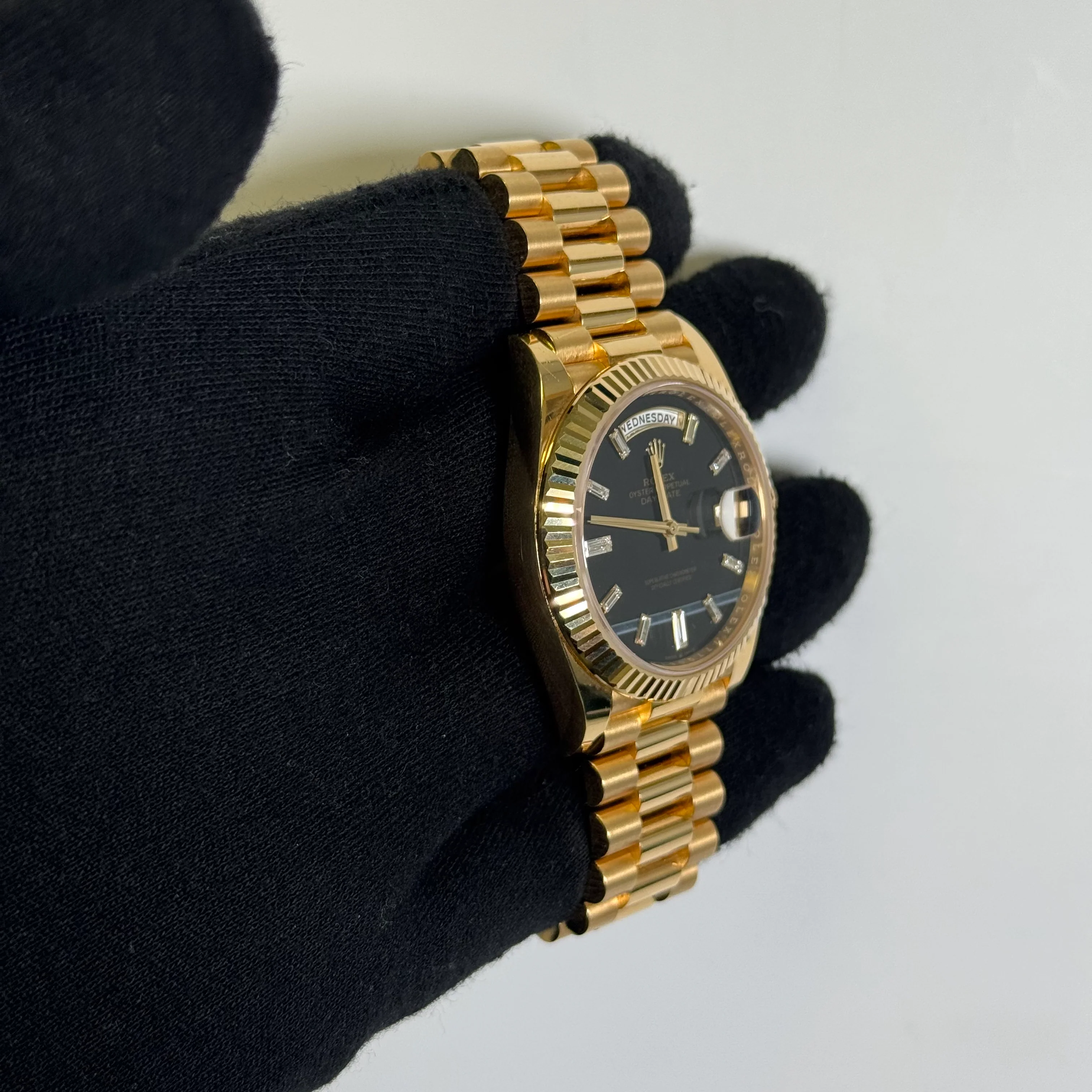 Rolex Day-Date 40mm Onyx Dial Watch Ref# 228238 - Image 3
