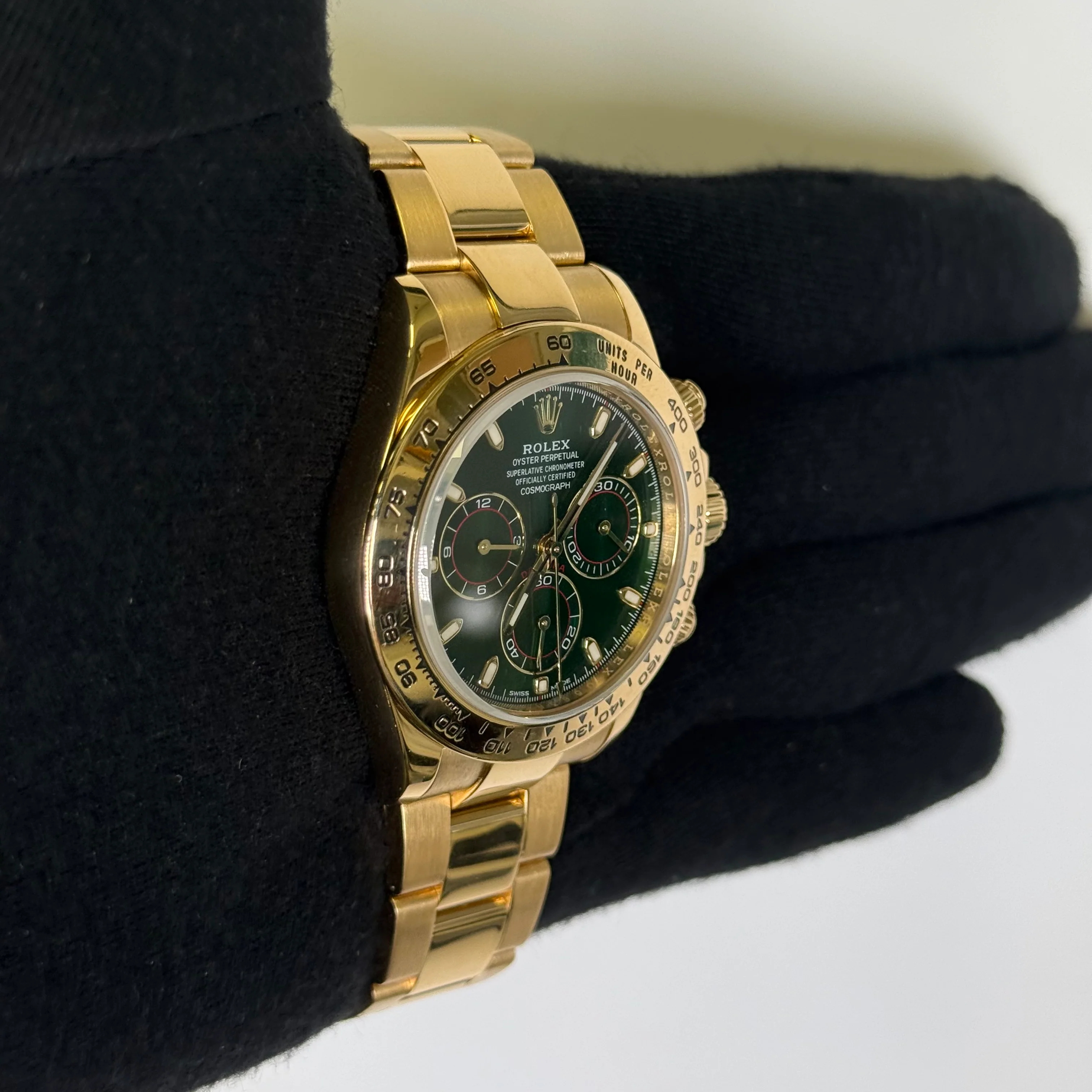 Rolex Daytona 40mm Green Dial Watch Ref# 116508 - Image 3