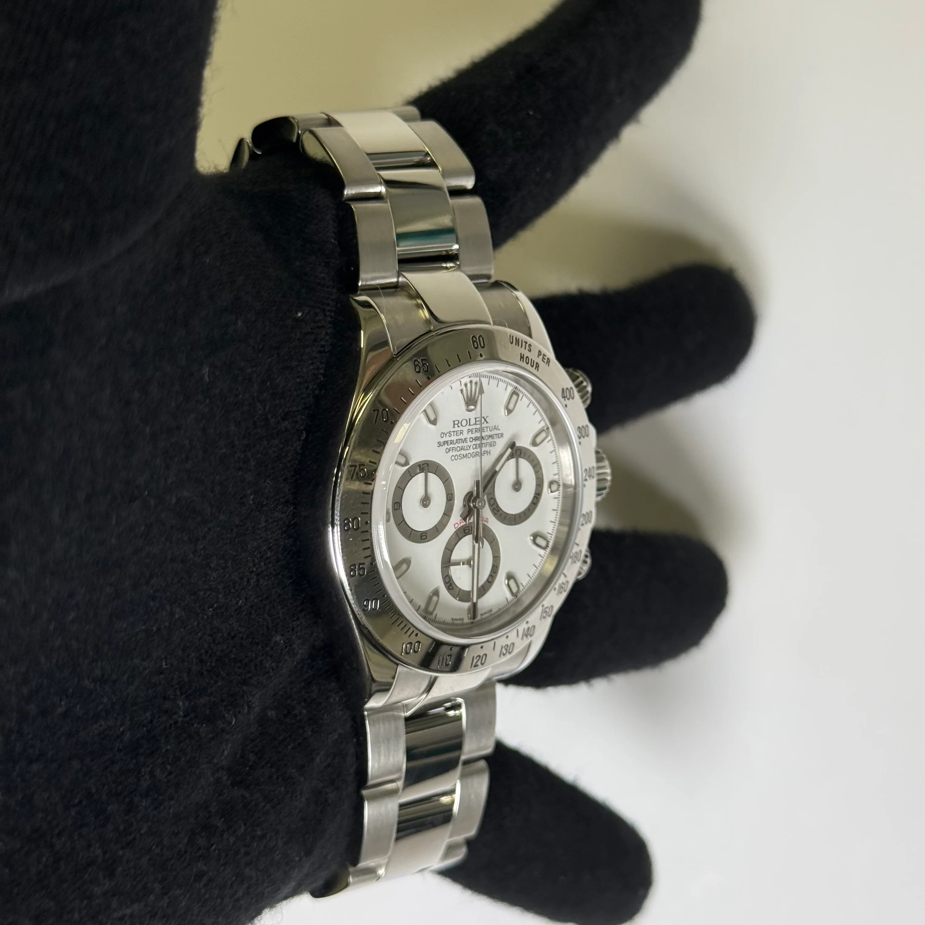 Rolex Daytona 40mm White Dial Watch Ref# 116520 - Image 3