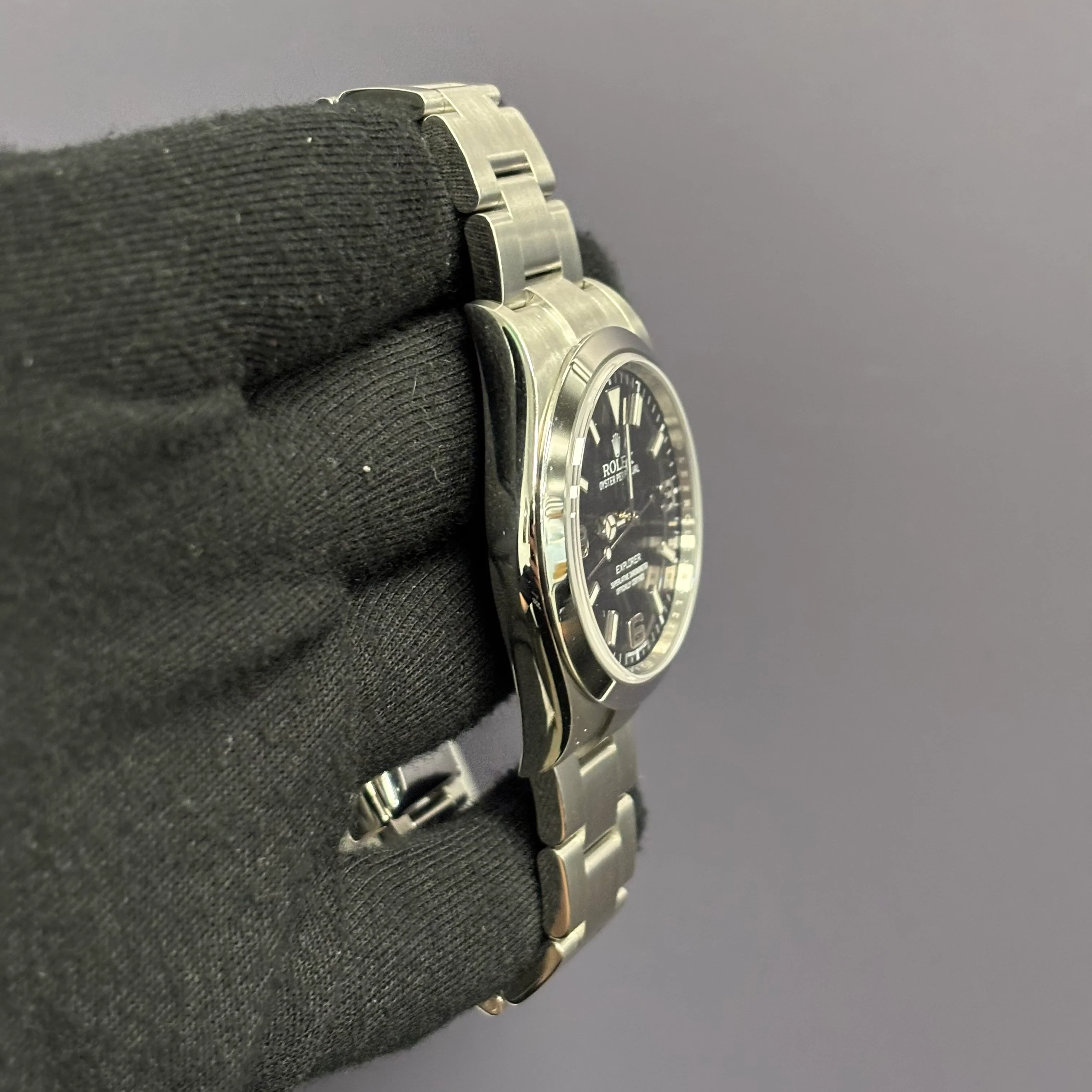 Rolex Explorer 39mm Black Dial Watch Ref# 214270 - Image 3