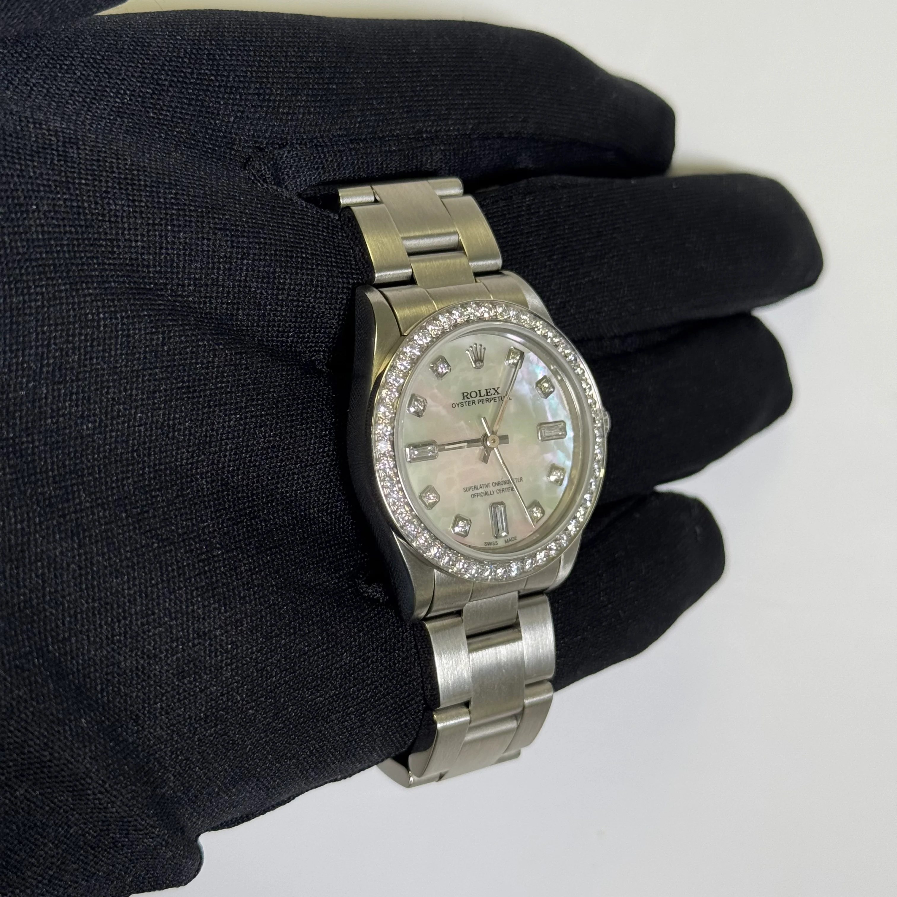 Rolex Oyster Perpetual 31mm MOP Dial Watch Ref# 67480 - Image 3