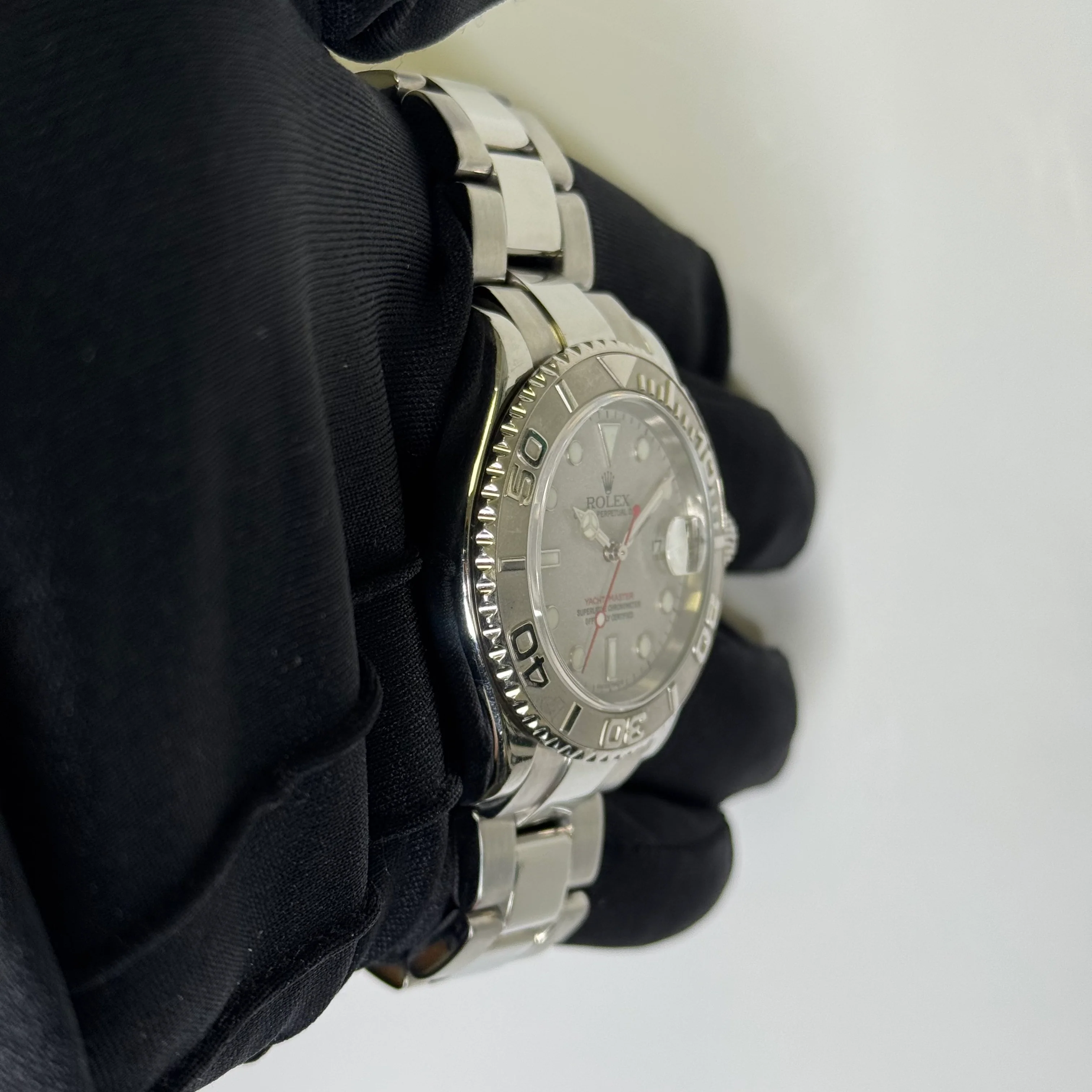 Rolex Yacht-Master 40mm Silver Dial Watch Ref# 16622 - Image 3